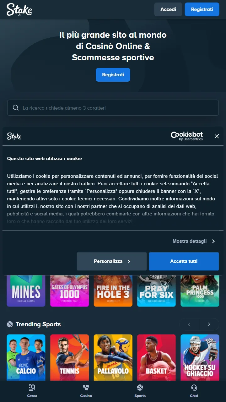 Stake — casa de apuestas